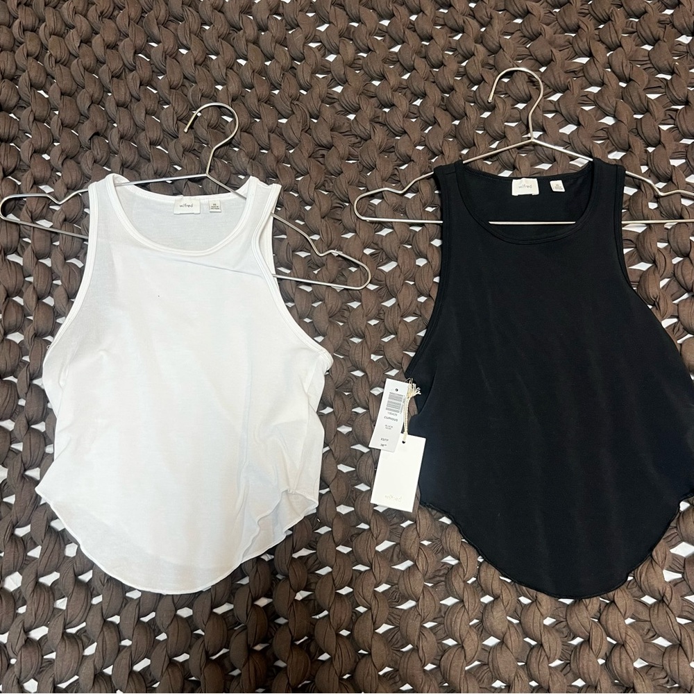 Wilfred Black and White Tank Tops